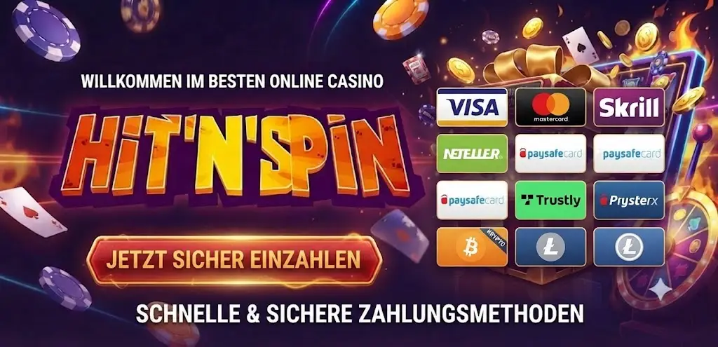 HitnSpin Zahlungsmethoden Übersicht
